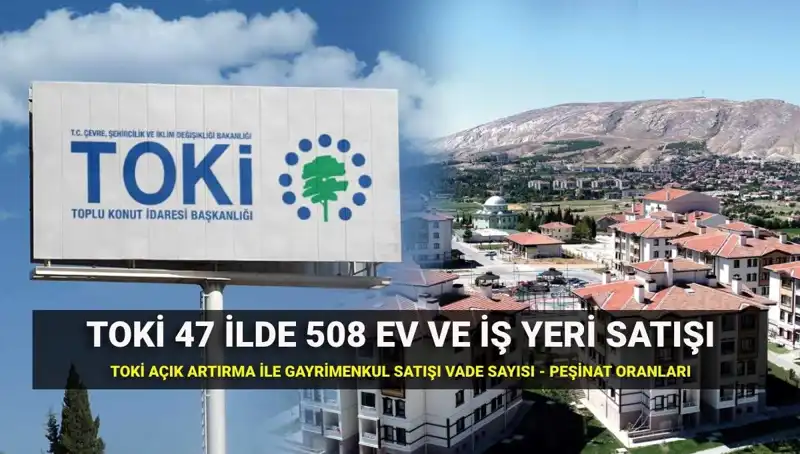 Türkiye’nin 47 İlinde TOKİ Ev ve İş Yeri Satışları Başlıyor!