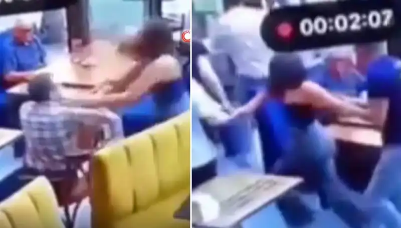 Garsona Tokat Atan Müşteri, Eşini Korumak İçin Dayak Yedi