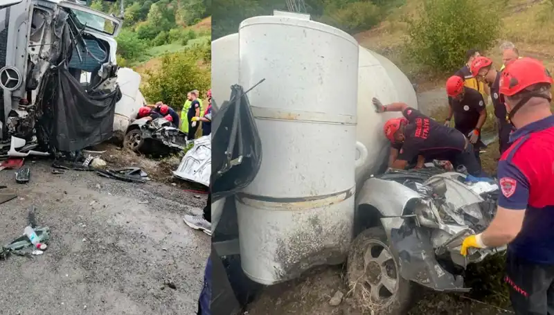 Beton Mikseri Kazası: Otomobilin Üzerine Devrildi, 1 Hayatını Kaybetti