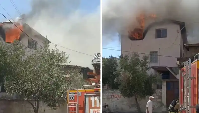 Hatay'da Yangın Drahmesi: Küçük Çocuk Hastaneye Kaldırıldı, Ev Kullanılamaz Hale Geldi